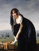 Marie-Denise Villers Une etude de femme dapres nature oil